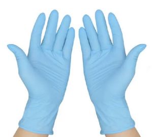 Blue Surgical Hand Gloves , Disposable Hand Gloves Medical Grade Antibacterial