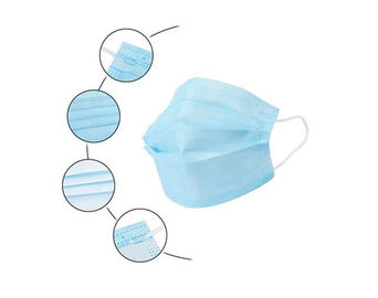 High Filtration Efficiency Kids Disposable Mask , Kid Friendly Face Mask