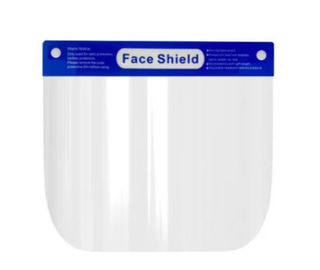 PET Protective Medical Face Shield Visor , Clear Face Shield Visor  Fiberglass Free